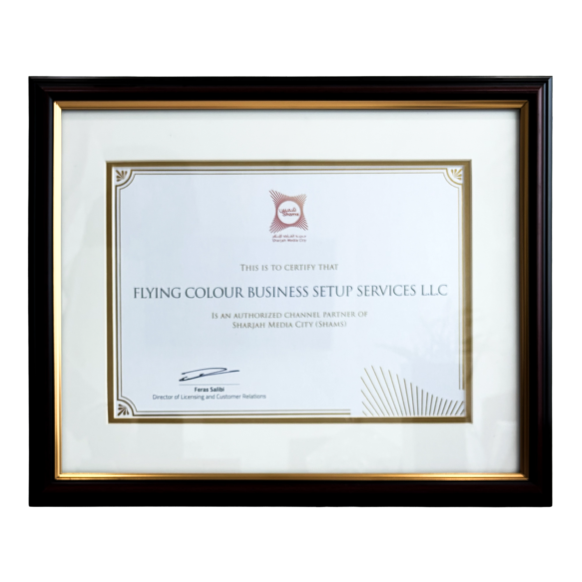 SHAMS Certificate
